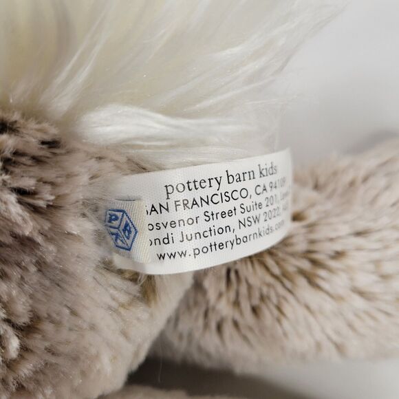 2017 PBK Pottery Barn Kids 20" Plush Bunny Rabbit Stuffed Big White Ears Frosted - Picture 12 of 13